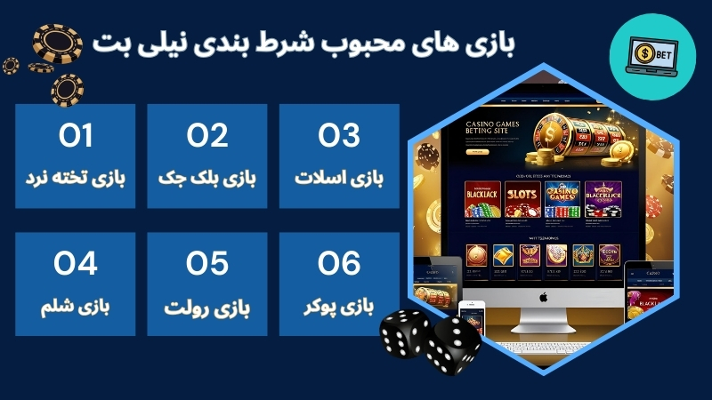 بازی های محبوب در سایت شرط بندی nilibet
